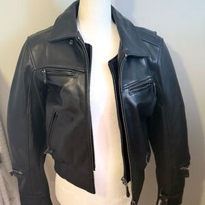 BRAND NEW NWT Vintage Women’s Riding Black Y2K Leather Harley Davidson Jacket